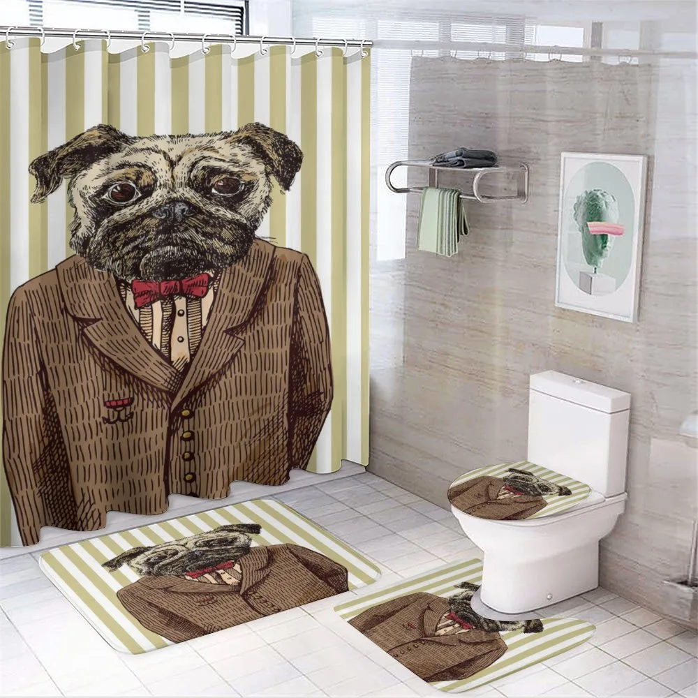 Smart Dressed Dog Suit — 4-Piece Bathroom Set preview