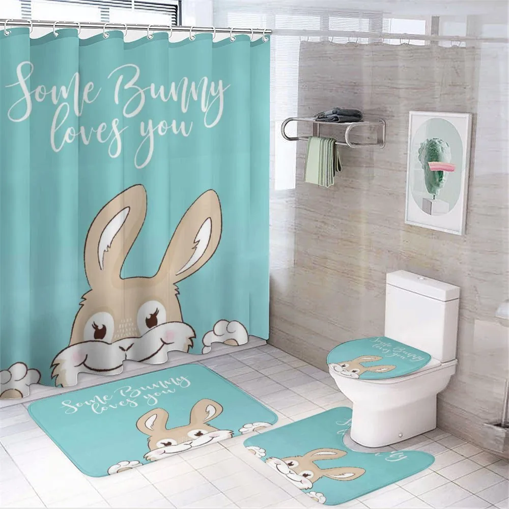 Some Bunny Loves You — 4-Piece Bathroom Set preview