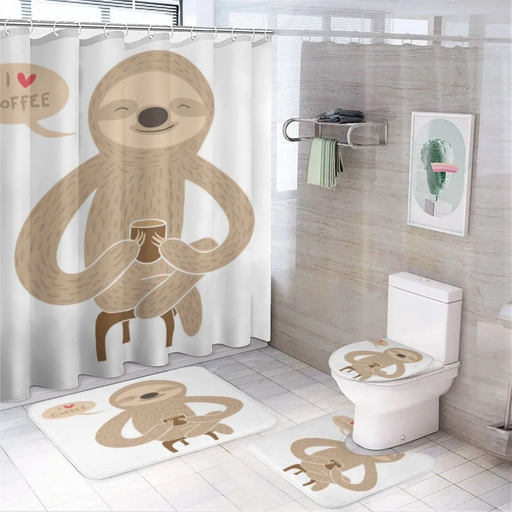 Speech Balloon Heart — 4-Piece Bathroom Set preview
