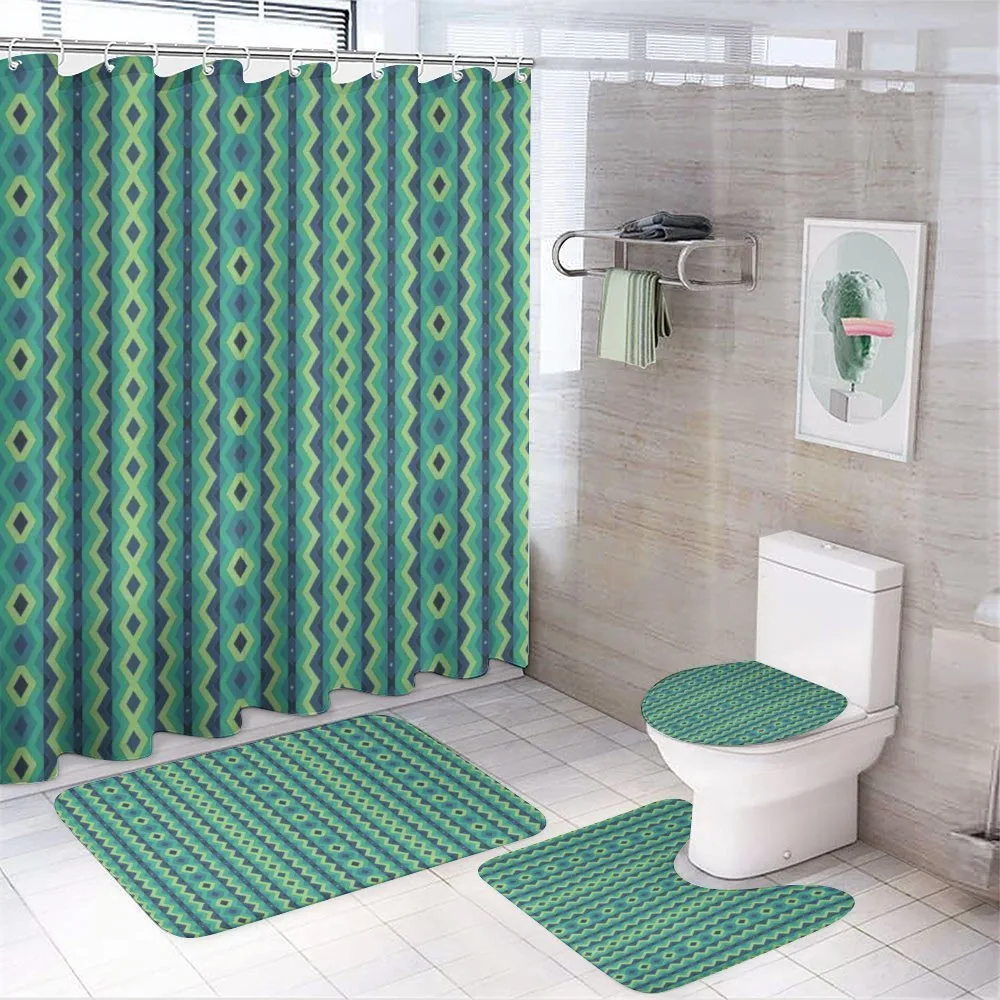 Vintage Geometrical — 4-Piece Bathroom Set preview