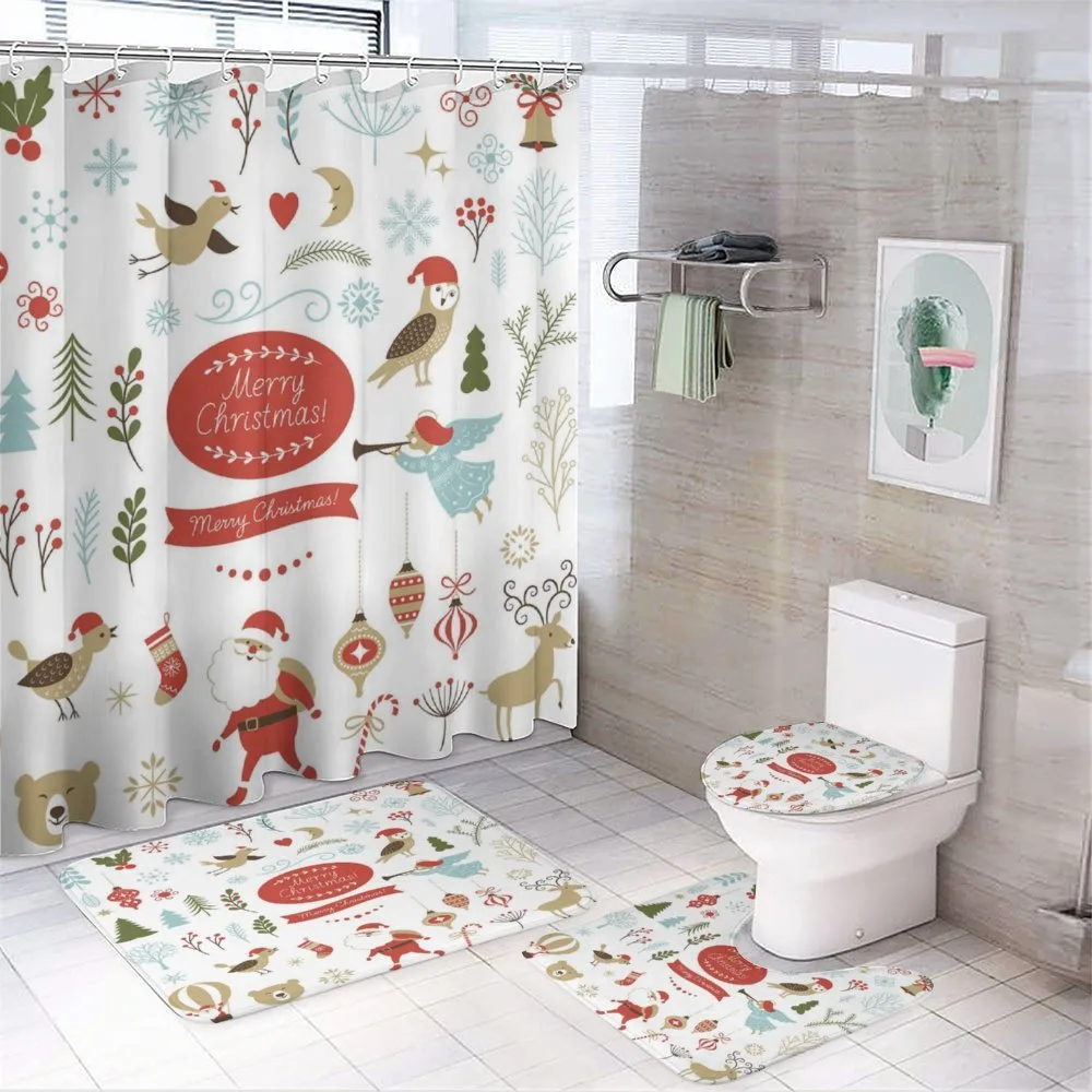 Xmas Elements Design — 4-Piece Bathroom Set preview