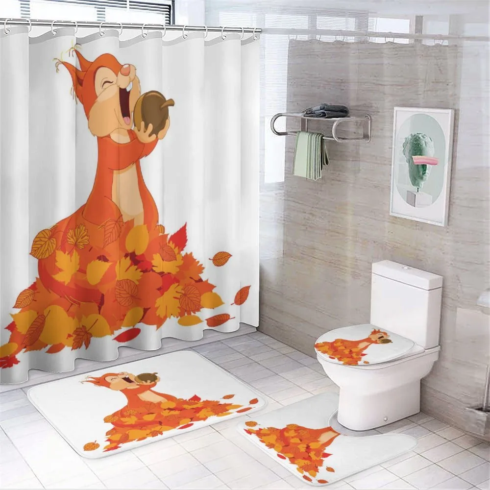 Animal Eating a Nut — 4-Piece Bathroom Set preview