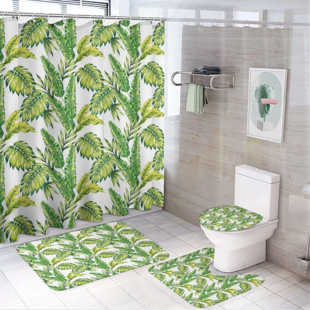 Bamboo Palms Foliage — 4-Piece Bathroom Set preview