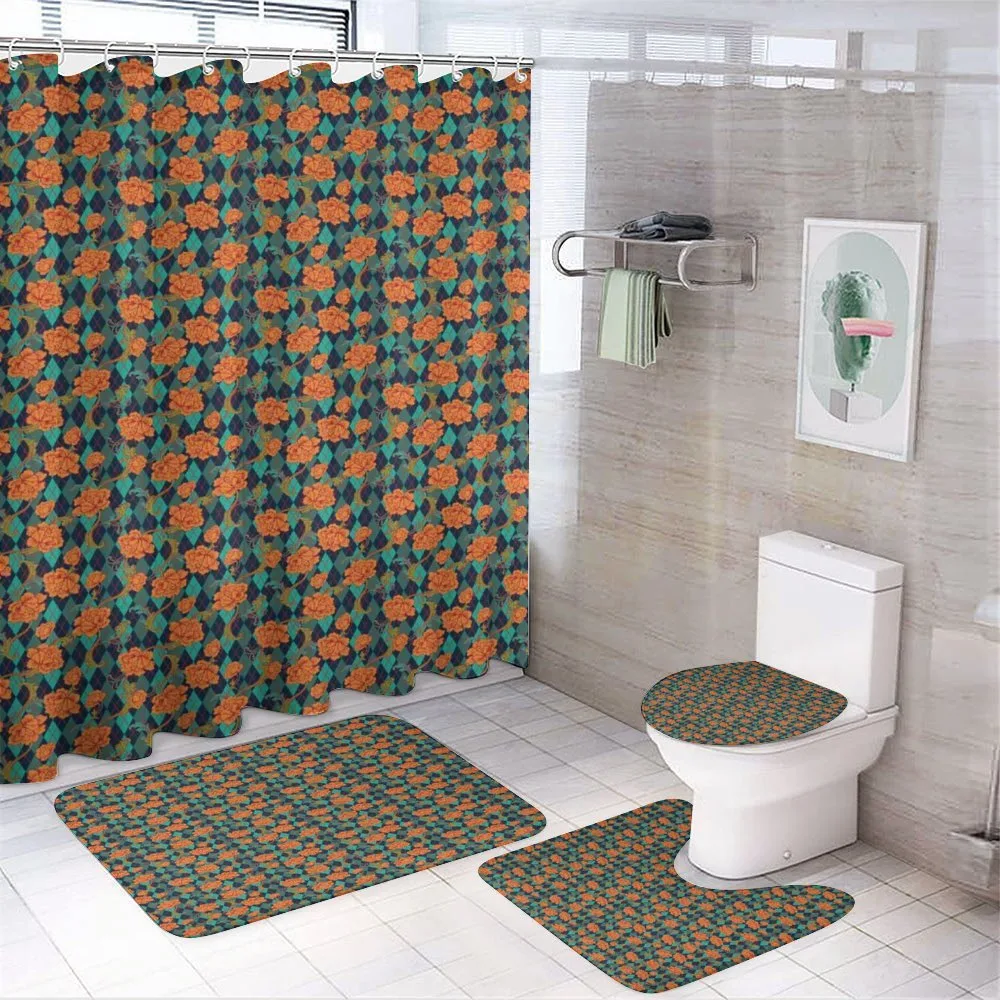 Baroque Style Blossoms — 4-Piece Bathroom Set preview