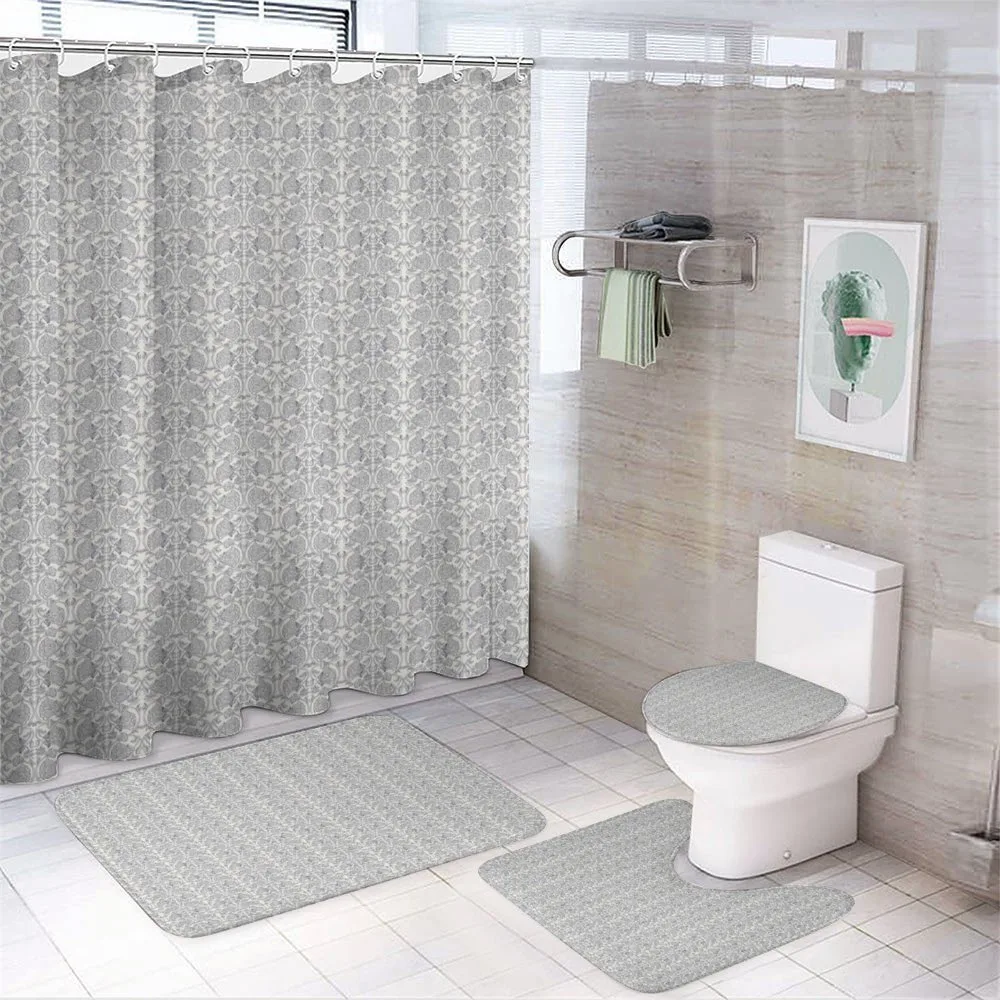 Continuous Floral Motif — 4-Piece Bathroom Set preview