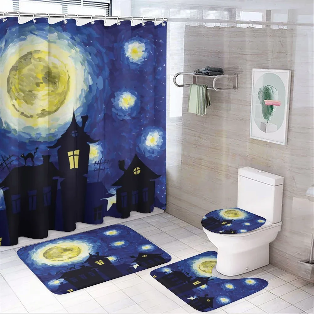 Country Houses Full Moon — 4-Piece Bathroom Set preview