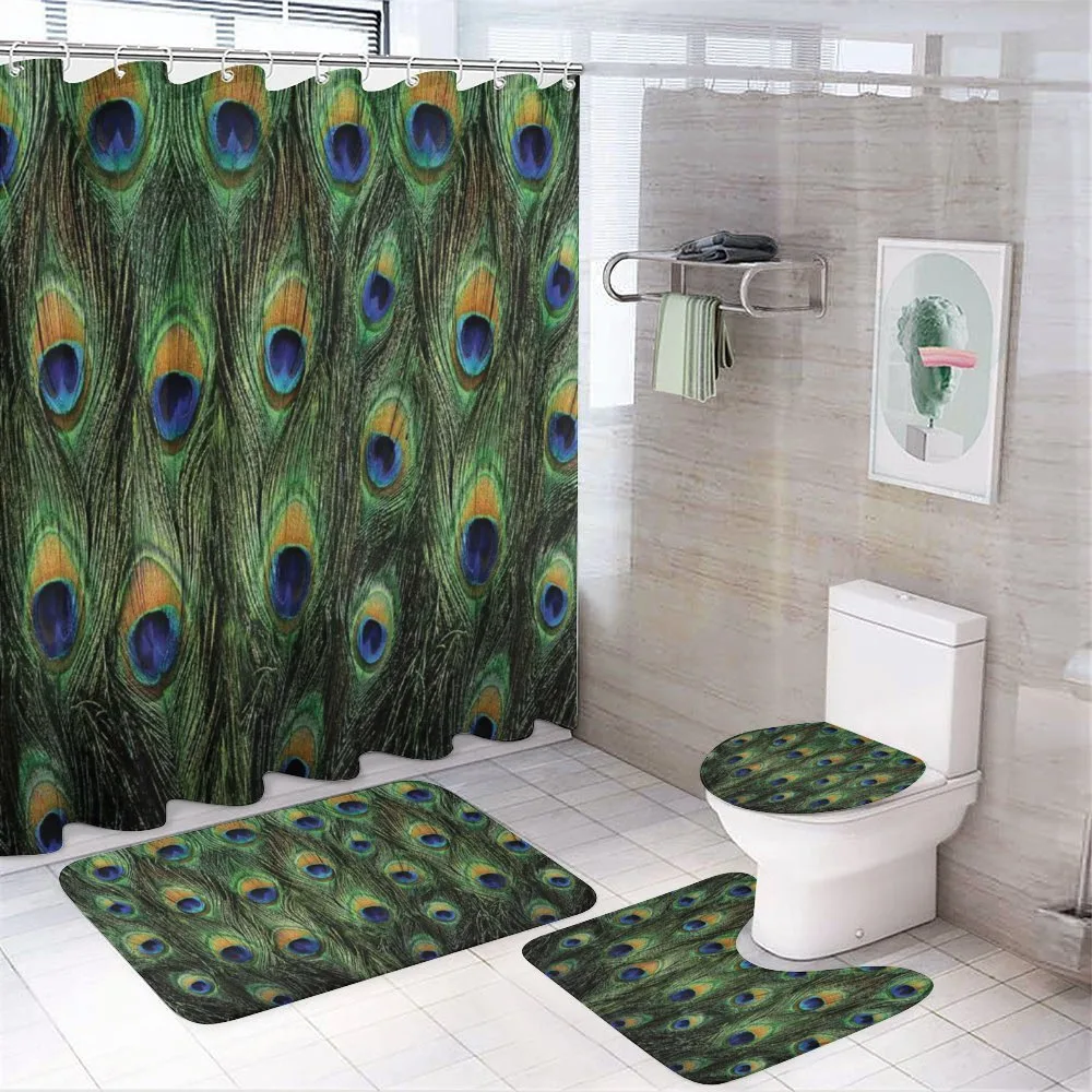 Exotic Animal Feathers — 4-Piece Bathroom Set preview