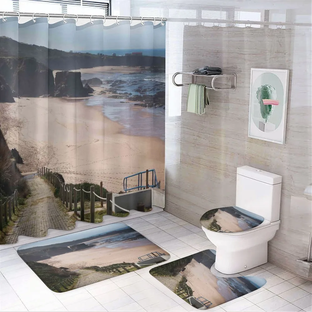 Ocean Coastline Nature — 4-Piece Bathroom Set preview