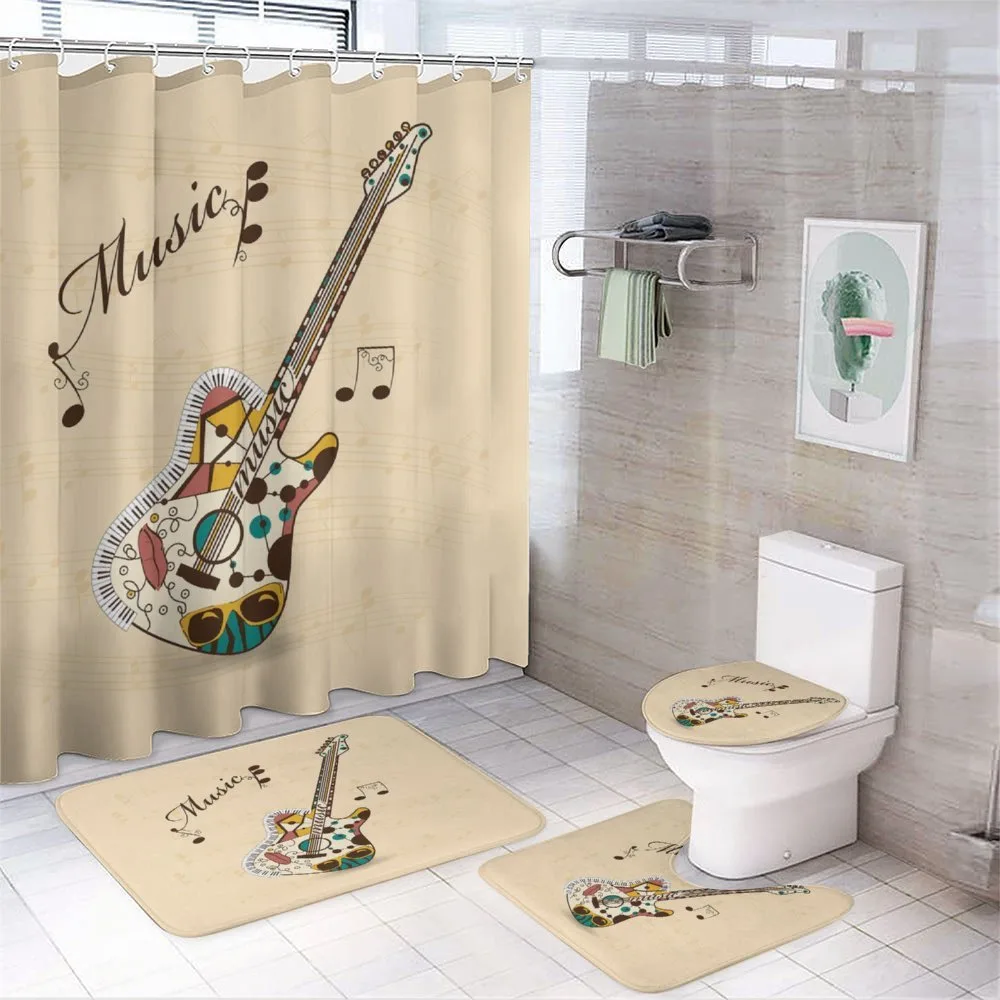 Abstract Funk Instrument — 4-Piece Bathroom Set preview