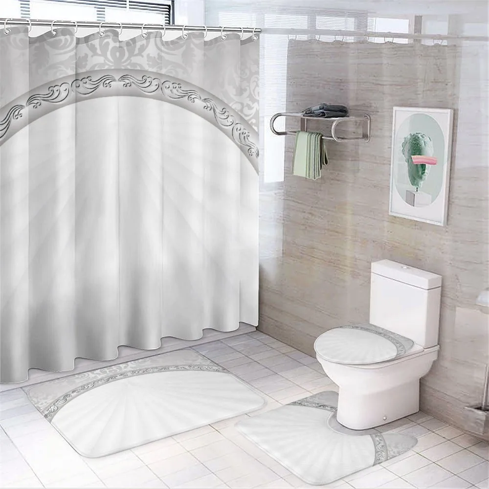 Abstract Retro Ornaments — 4-Piece Bathroom Set preview