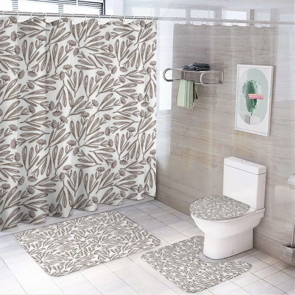 Calendula Branches 4-Piece Bathroom Set product video