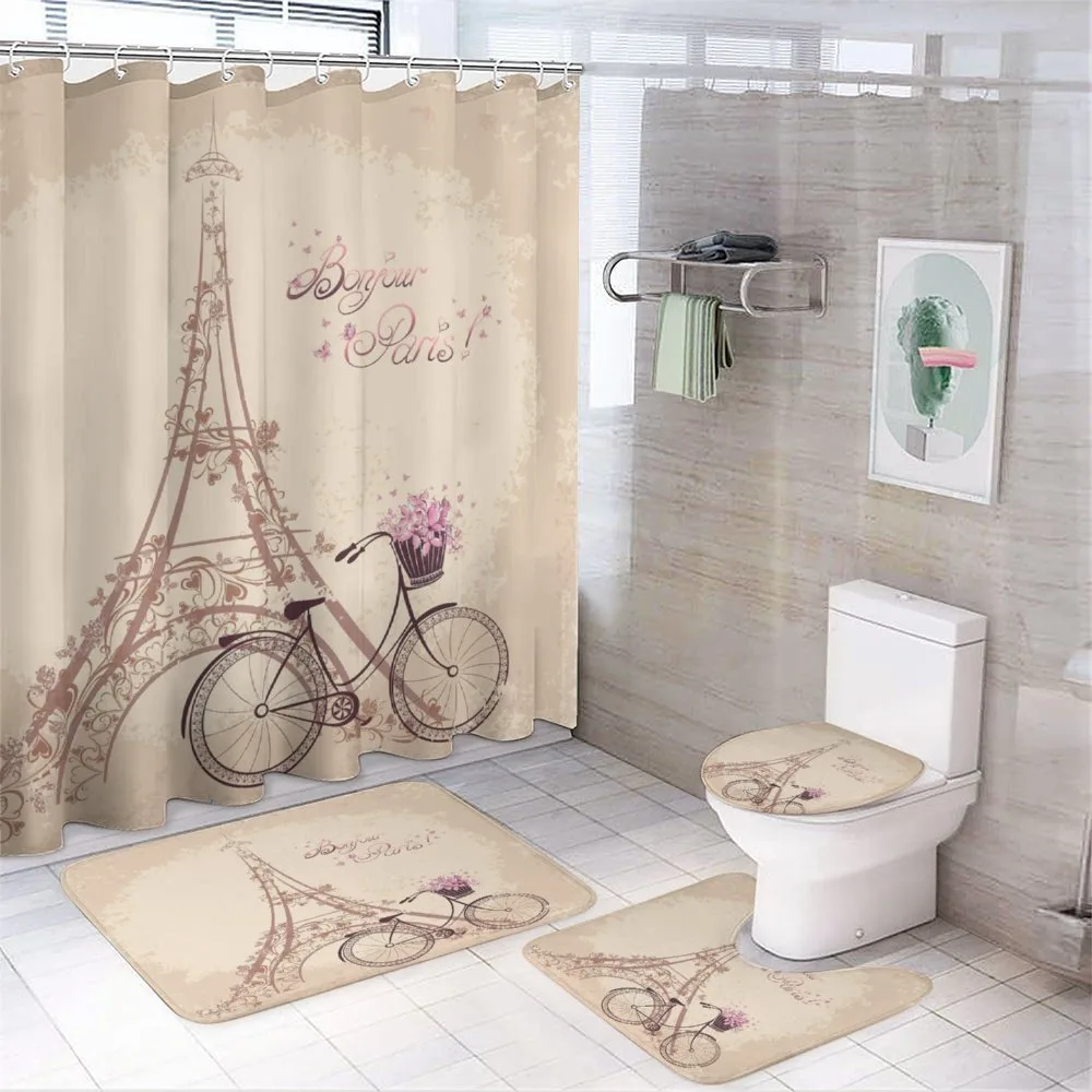 French Eiffel Tower — 4-Piece Bathroom Set preview