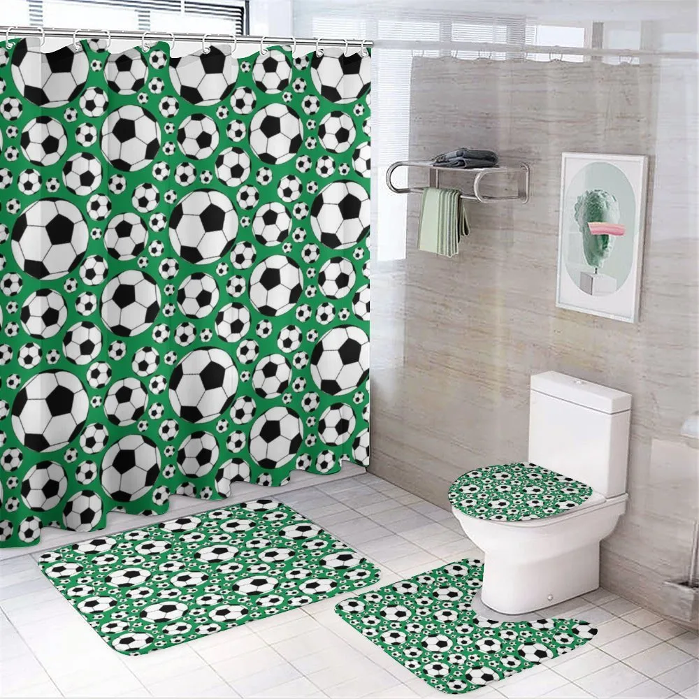 Popular Sports Motif — 4-Piece Bathroom Set preview