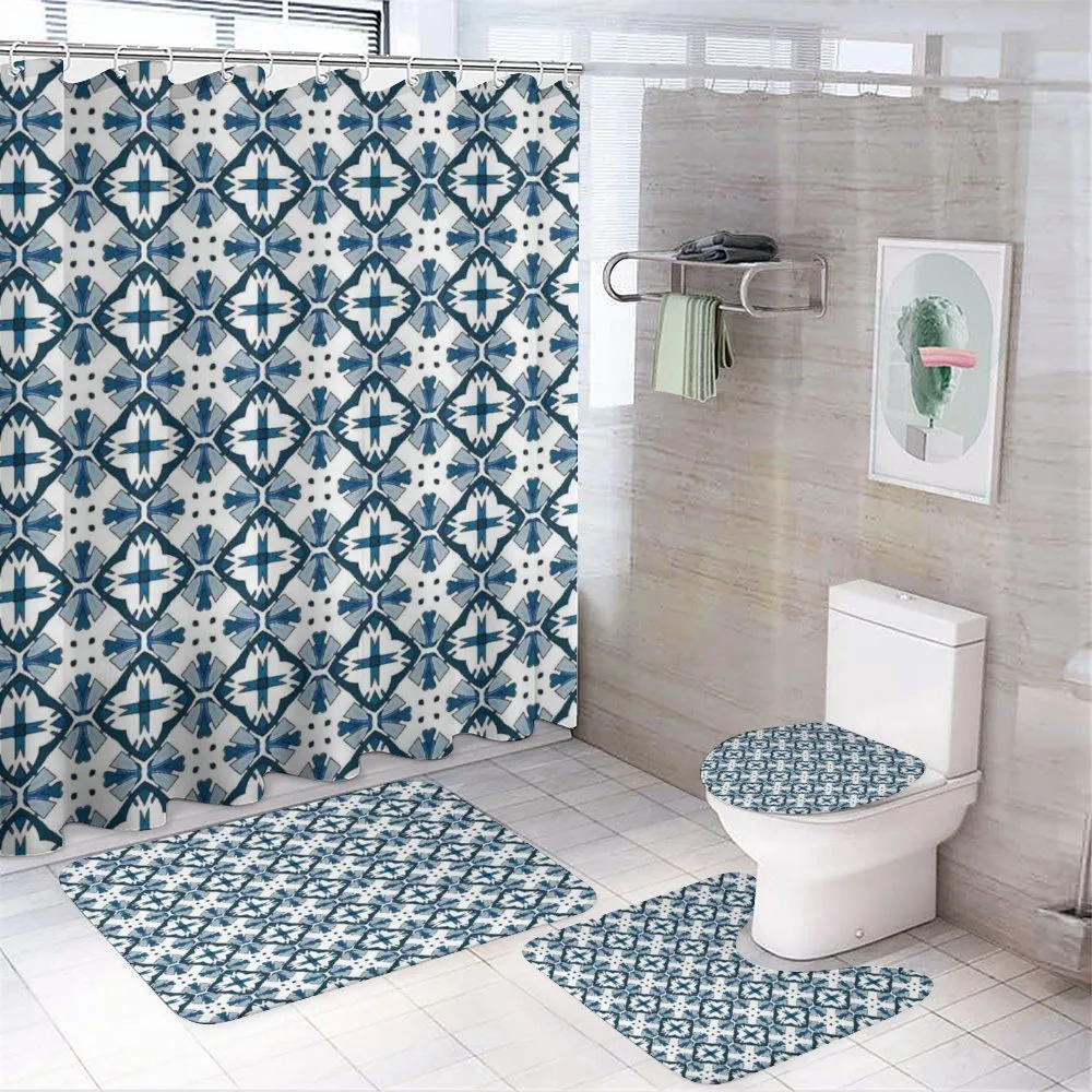 Portuguese Tiles — 4-Piece Bathroom Set preview