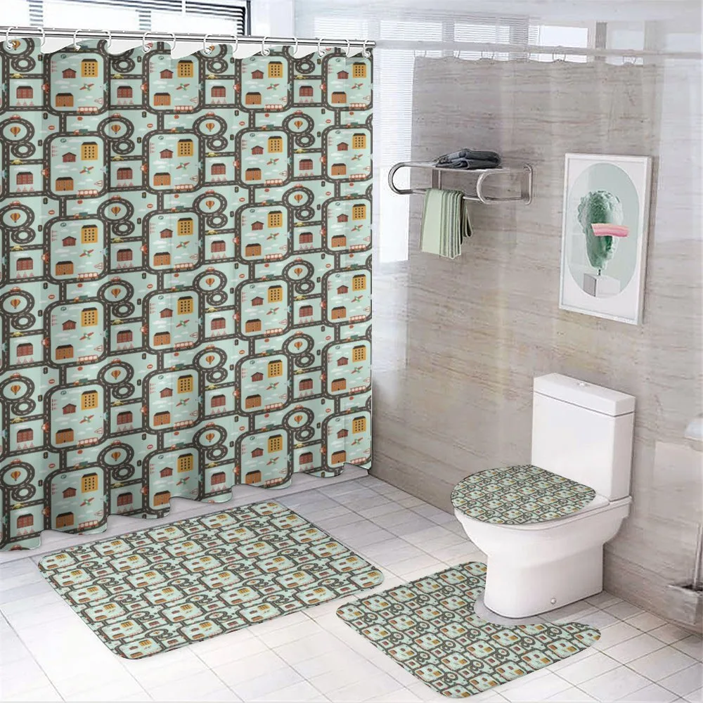 Roads Planes — 4-Piece Bathroom Set preview