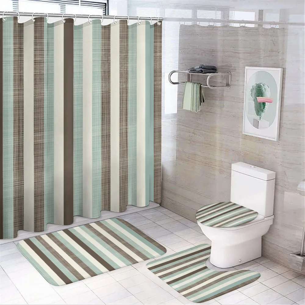Striped Classical Old — 4-Piece Bathroom Set preview