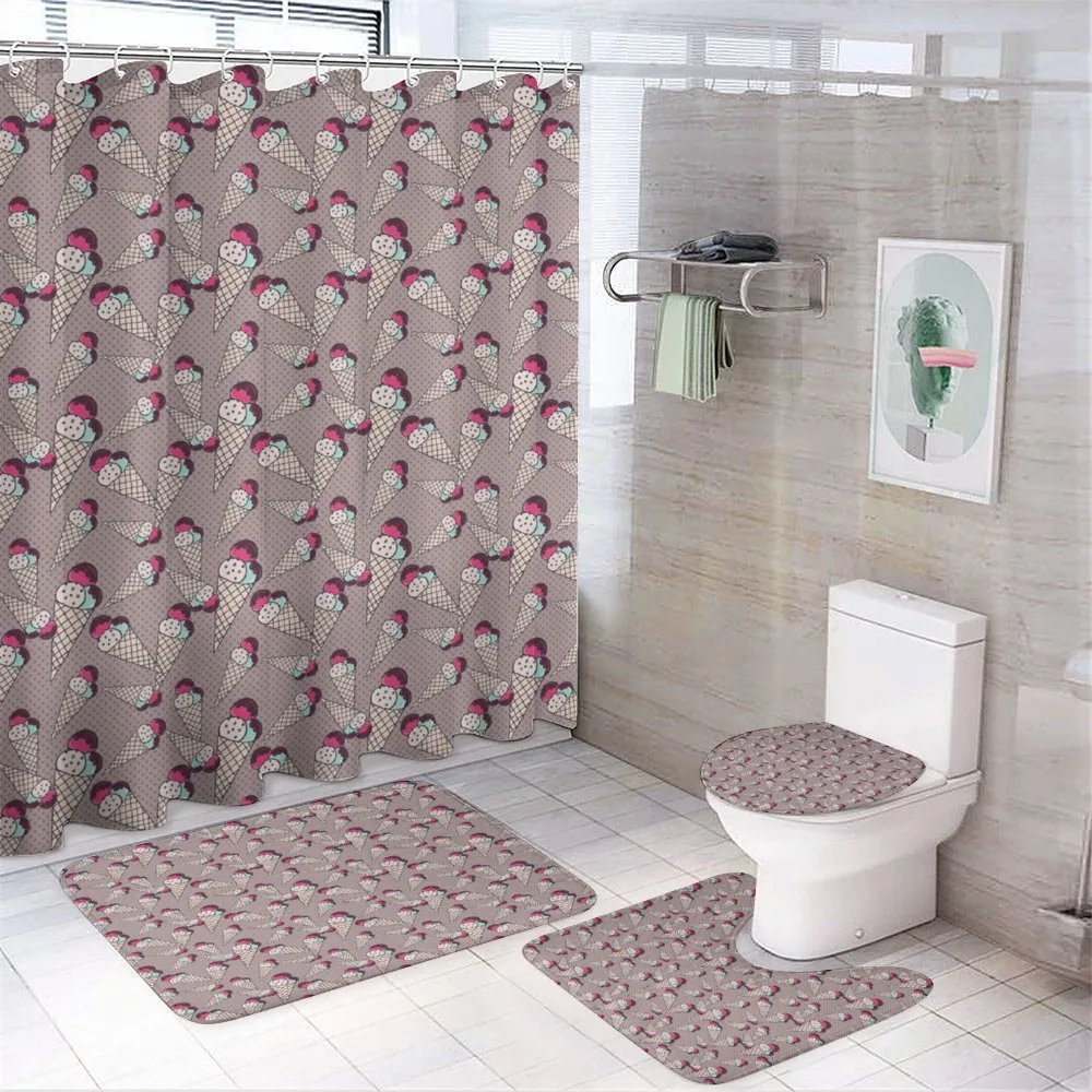 Summer Dessert Polka Dots — 4-Piece Bathroom Set preview