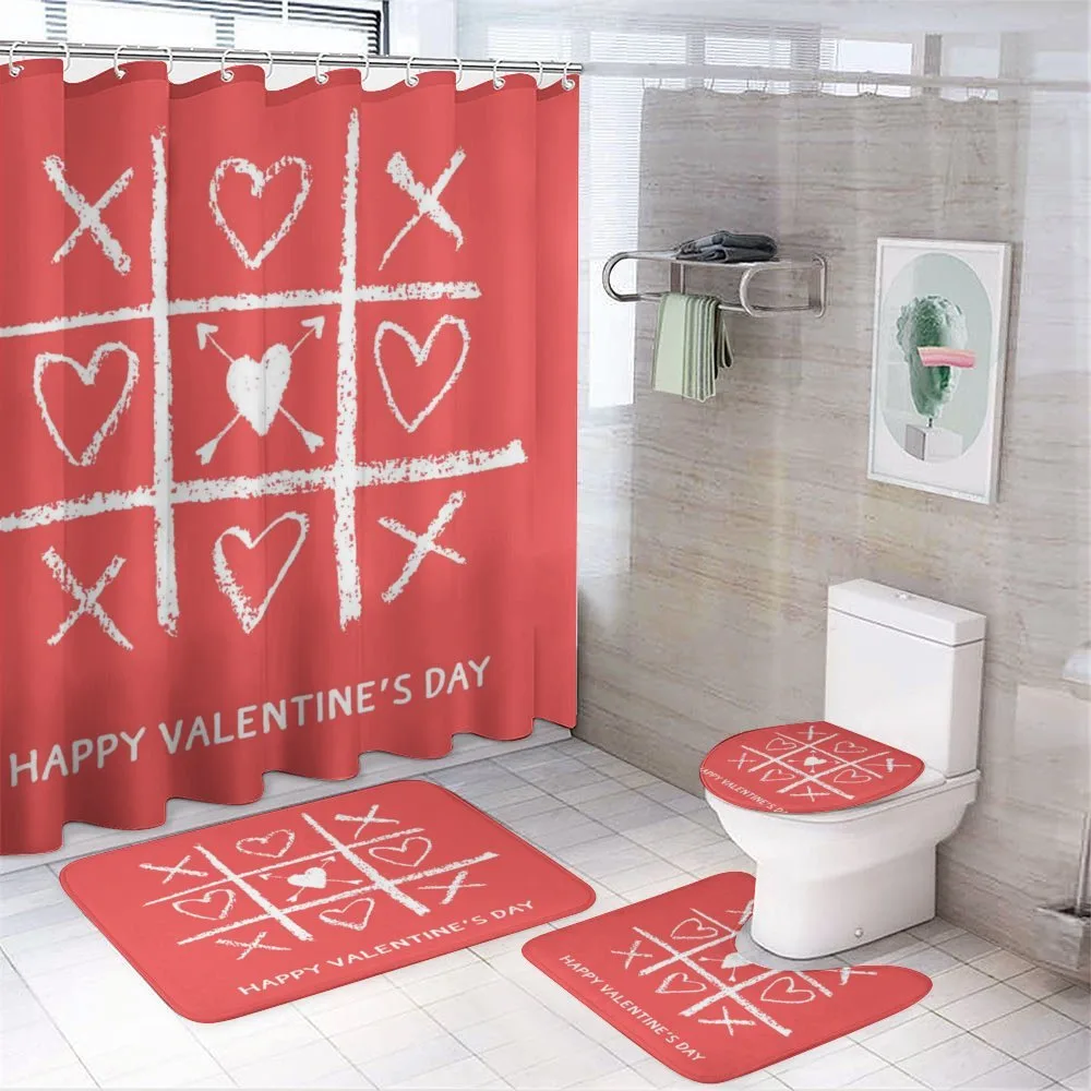 Valentines Day Game with Heart — 4-Piece Bathroom Set preview