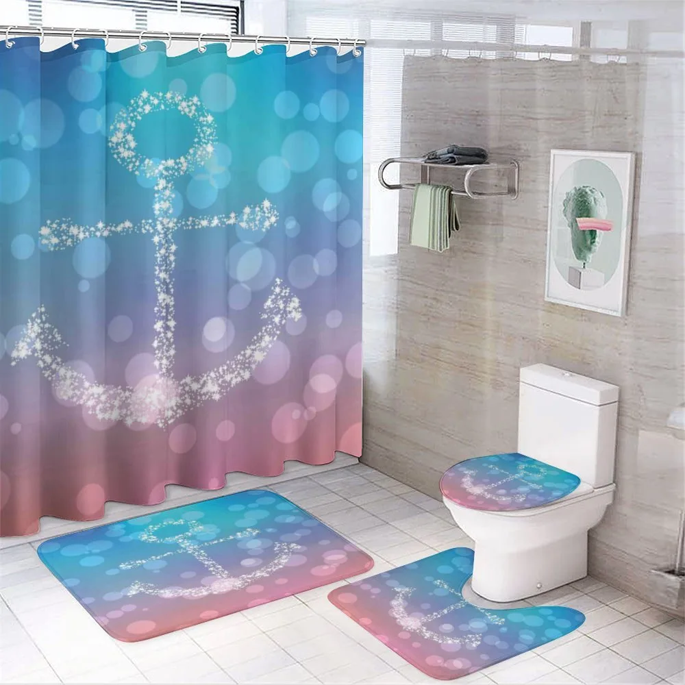 Abstract Blurry Landscape — 4-Piece Bathroom Set preview