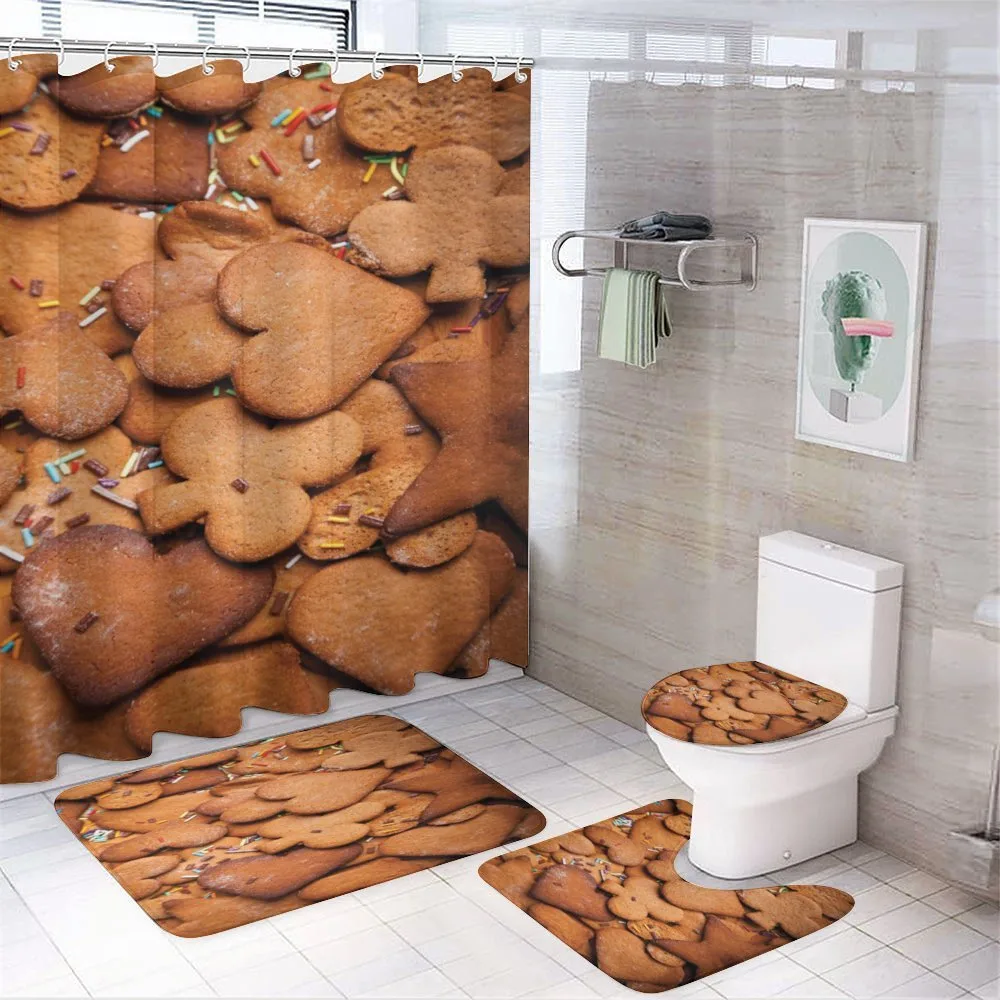 Heart Shaped with Sprinkles — 4-Piece Bathroom Set preview