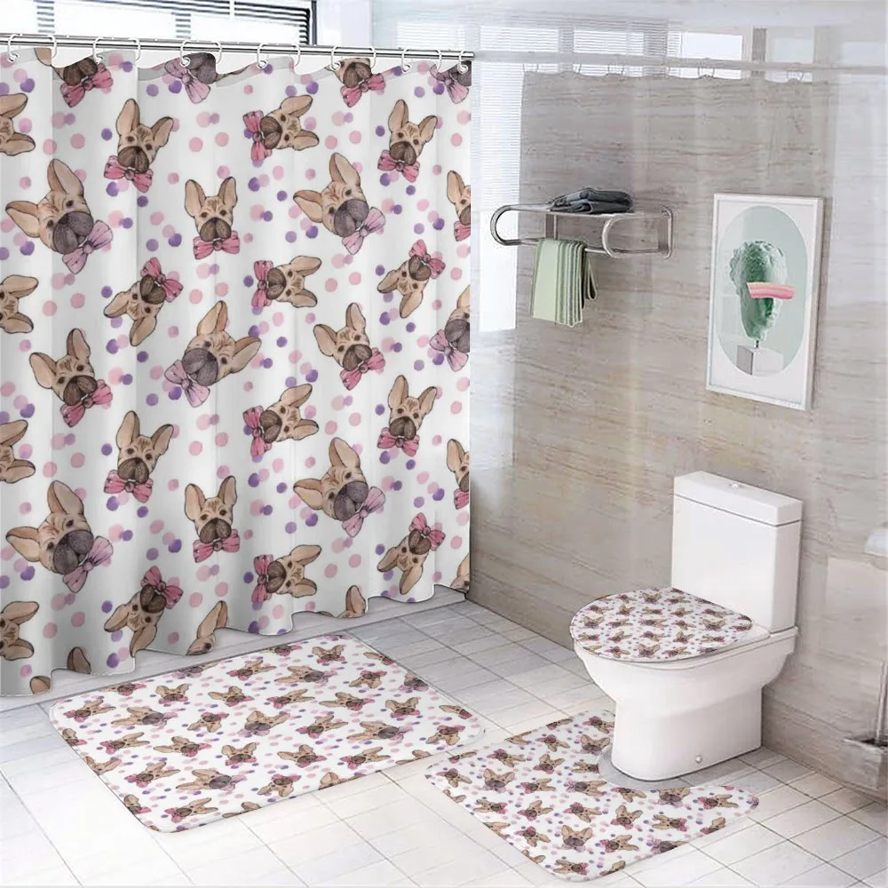 Watercolor Bowties Pets — 4-Piece Bathroom Set preview
