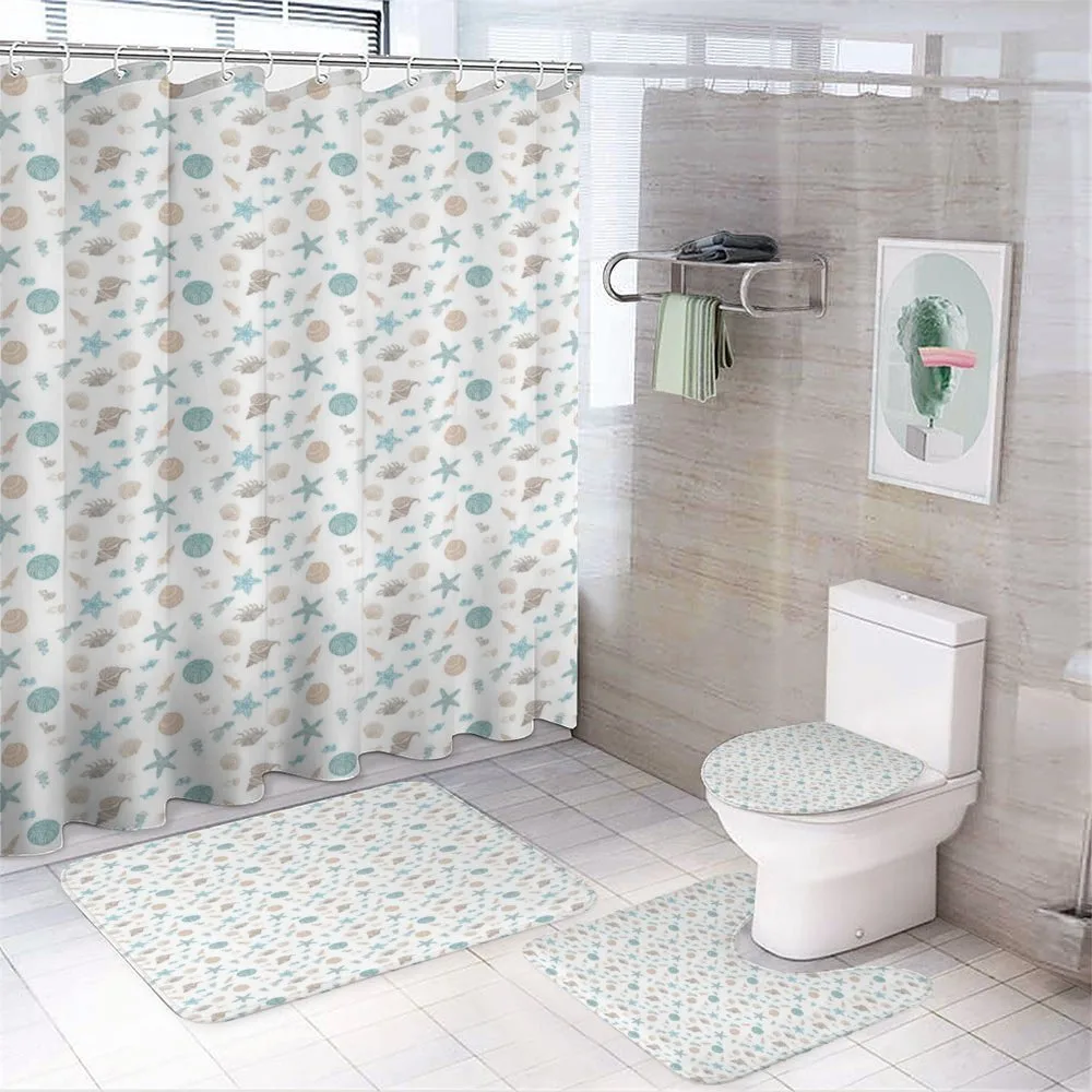 Bohemian Fish Motifs — 4-Piece Bathroom Set preview