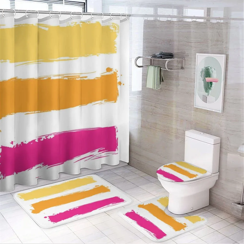 Grunge Banners — 4-Piece Bathroom Set preview