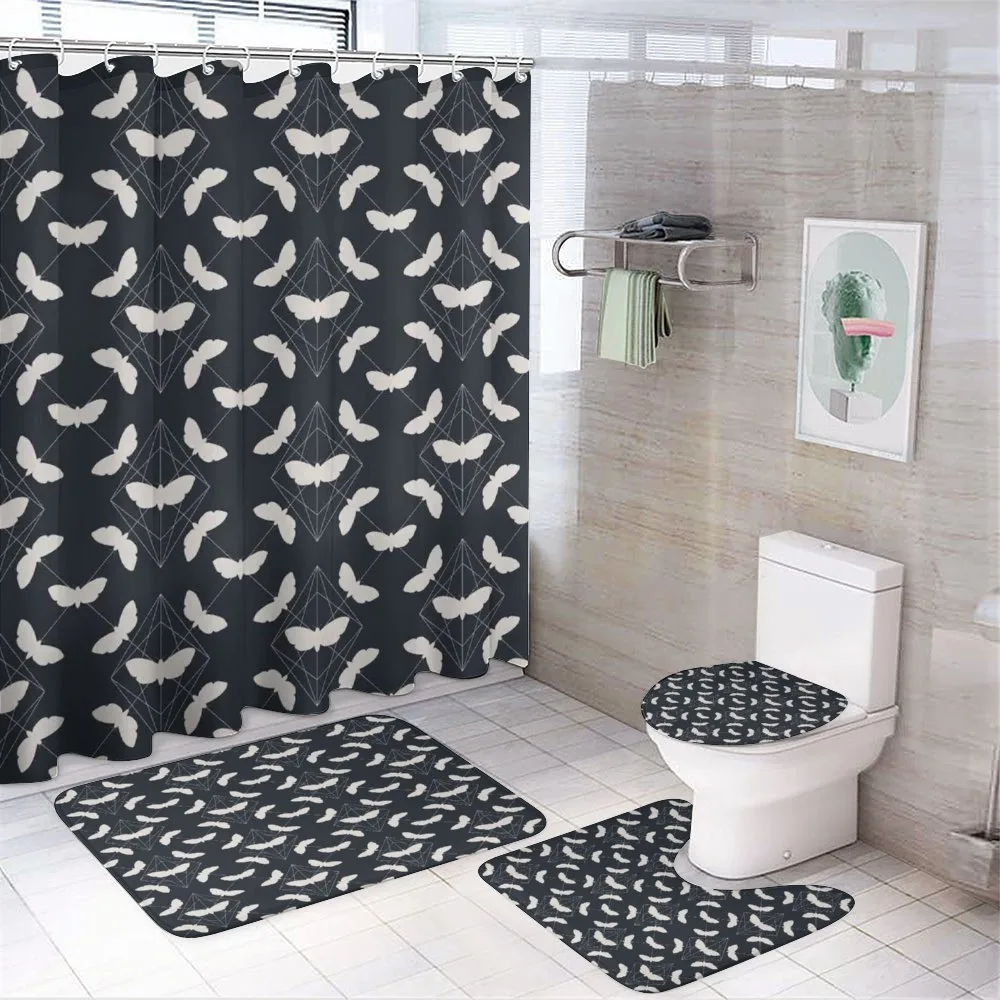 Silhouette Butterflies — 4-Piece Bathroom Set preview