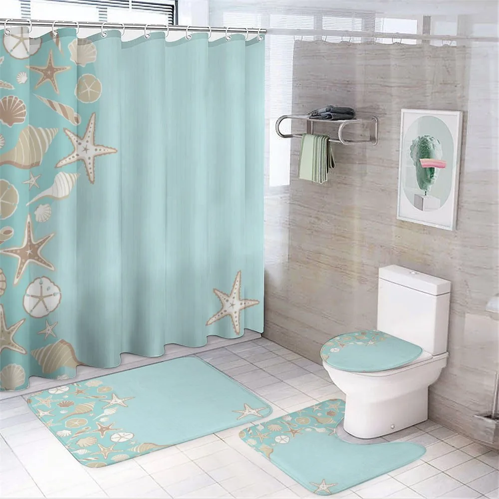Beach Party and Thin Lines — 4-Piece Bathroom Set preview