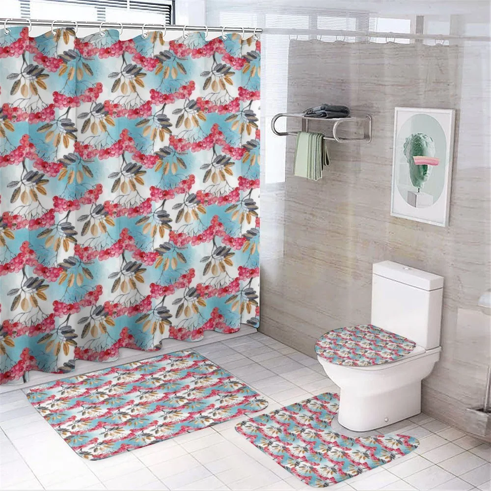 Branches of Ashberries — 4-Piece Bathroom Set preview