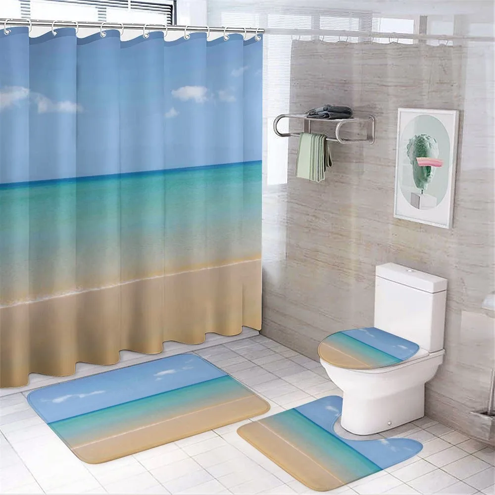 Calm Beach Hot Sun — 4-Piece Bathroom Set preview