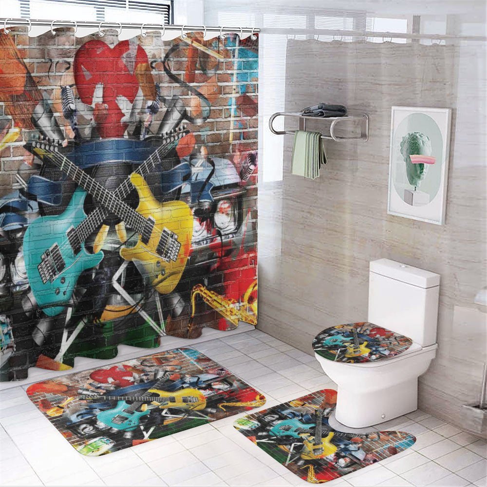 Collage Instrument Joyful — 4-Piece Bathroom Set preview