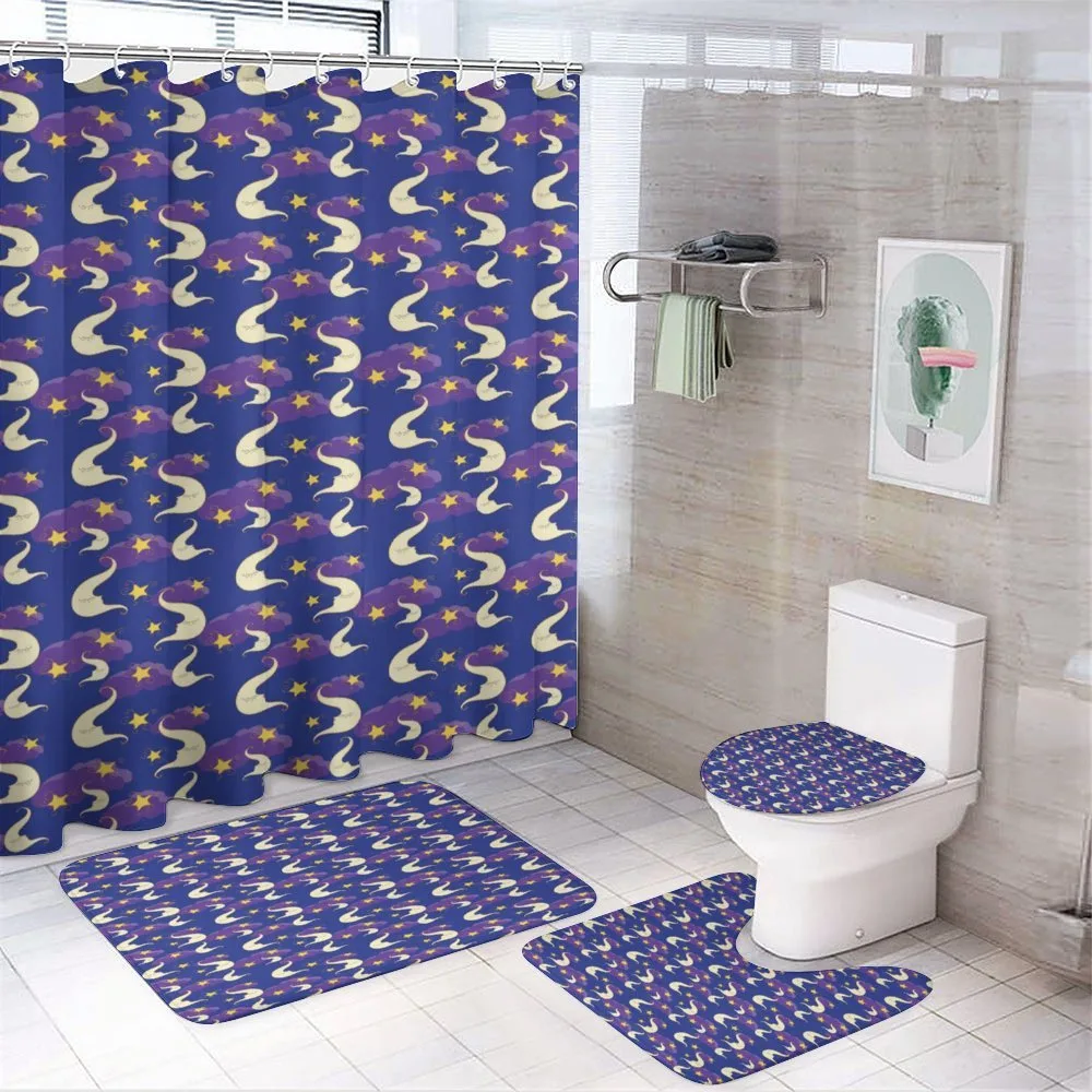 Demilune Characters Sky — 4-Piece Bathroom Set preview