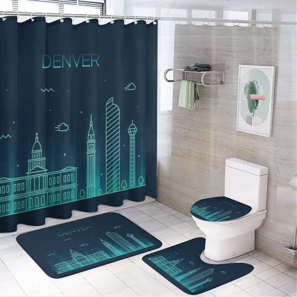 Denver Metropolis Landmark — 4-Piece Bathroom Set preview