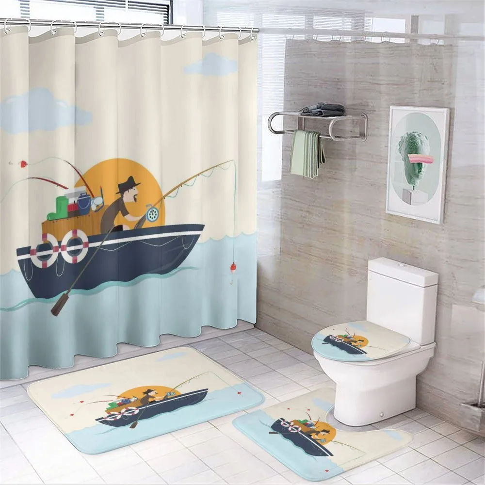 Fisher Man Hobby — 4-Piece Bathroom Set preview