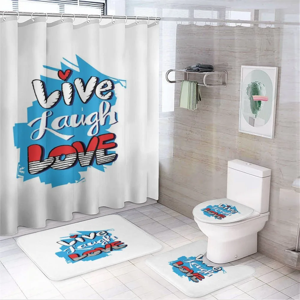 Graffiti Wall Art — 4-Piece Bathroom Set preview