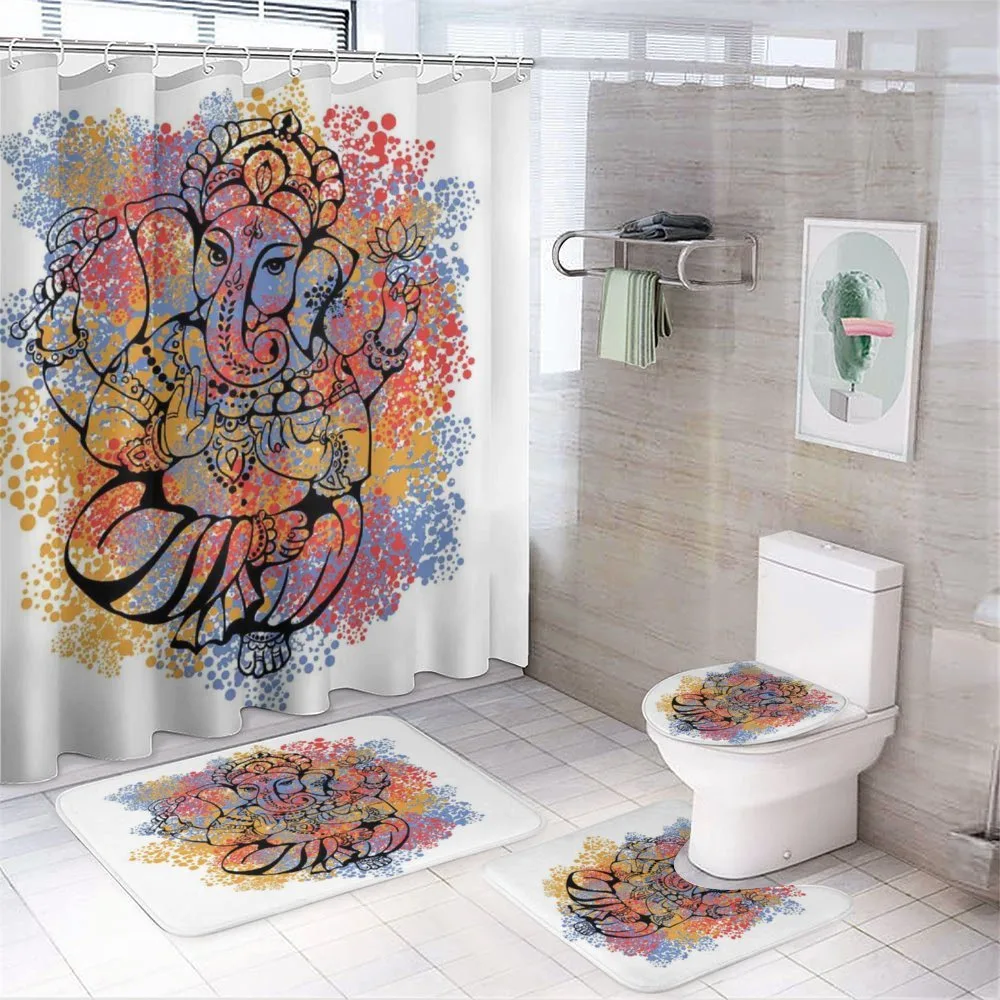 Eastern Elephant Artistic — 4-Piece Bathroom Set preview