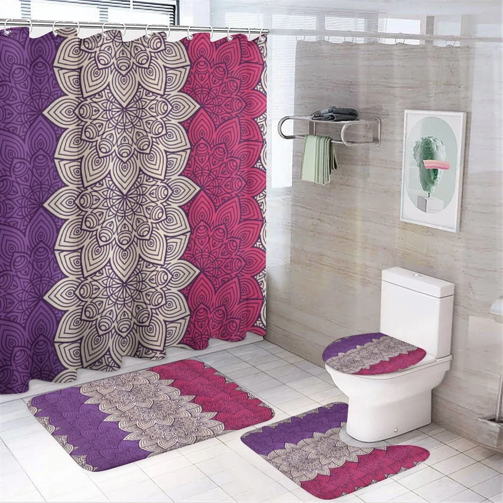 Flourish Ethnic Artsy Repetition — 4-Piece Bathroom Set preview