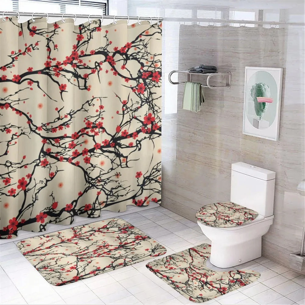 Octopus Tentacles Ship Waves — 4-Piece Bathroom Set preview