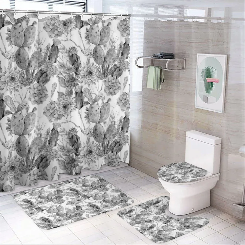 Boho Style Botanical — 4-Piece Bathroom Set preview
