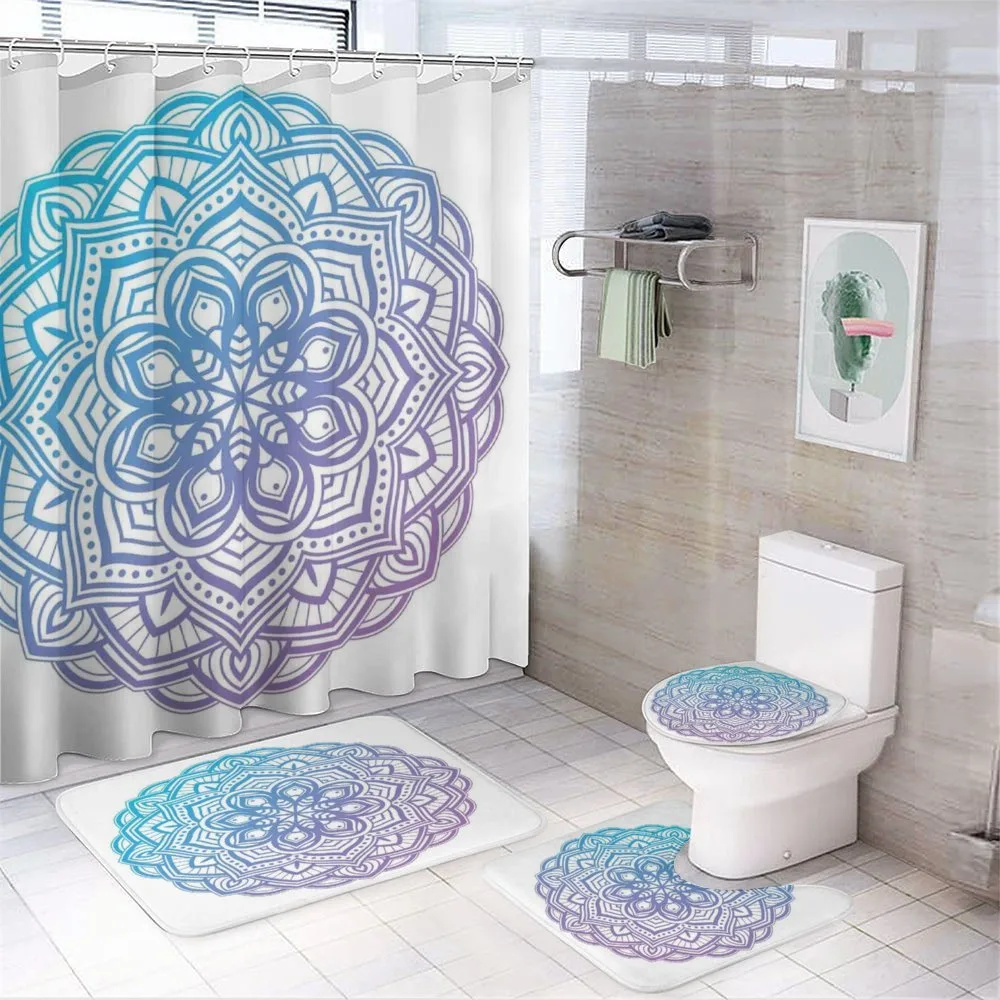 Gradient Floral — 4-Piece Bathroom Set preview