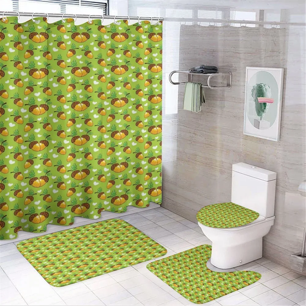 Love Nature Hearts Leaves — 4-Piece Bathroom Set preview