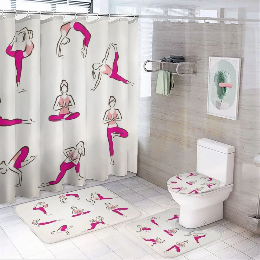 Pilates Exercise Health — 4-Piece Bathroom Set preview
