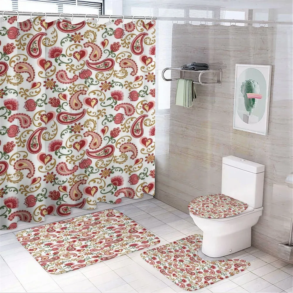 Style Rose Motif — 4-Piece Bathroom Set preview