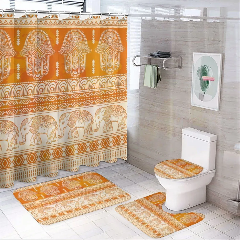 Traditional Ornate Border — 4-Piece Bathroom Set preview