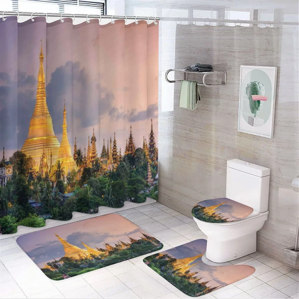 Yangon Myanmar View — 4-Piece Bathroom Set preview