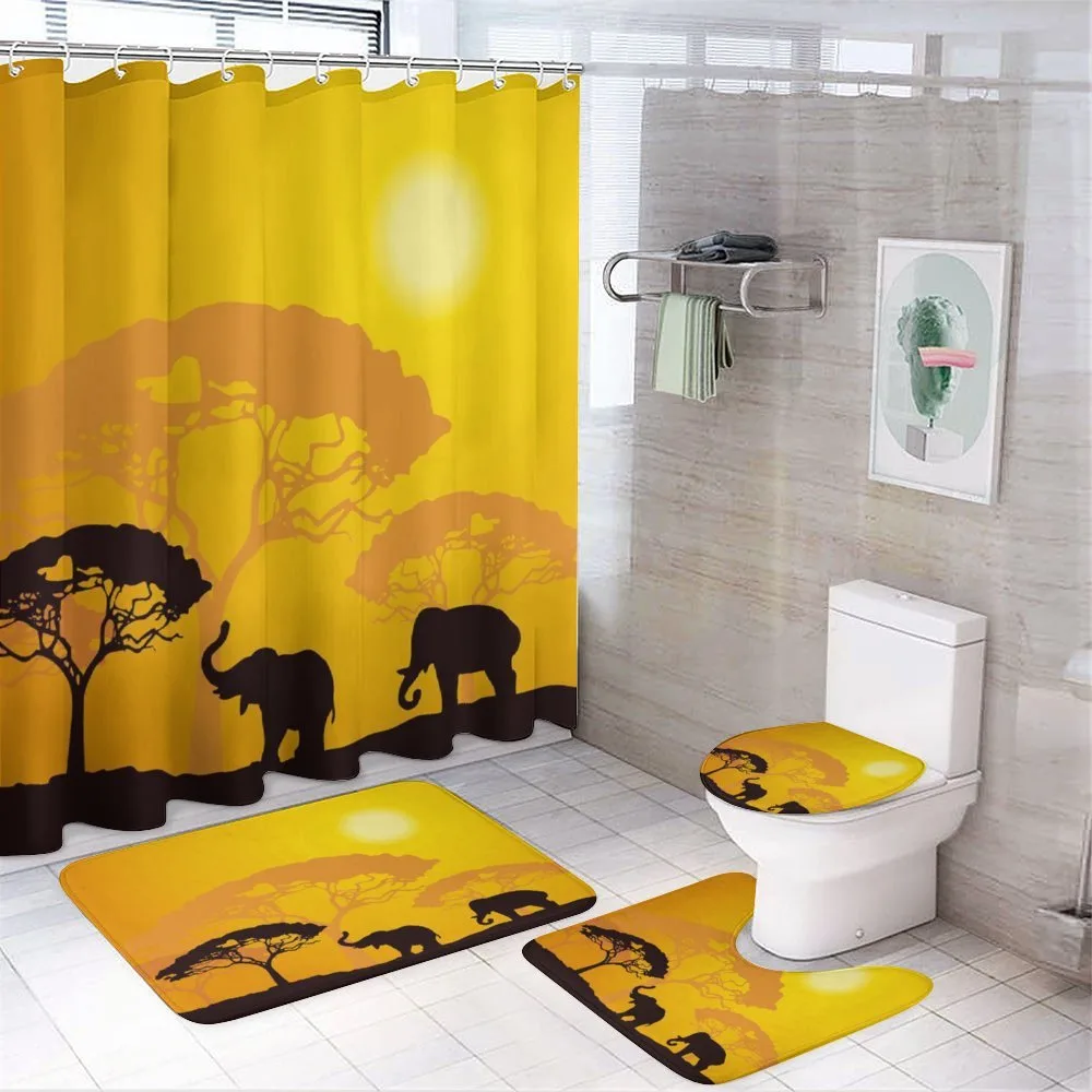 Abstract Wildlife — 4-Piece Bathroom Set preview