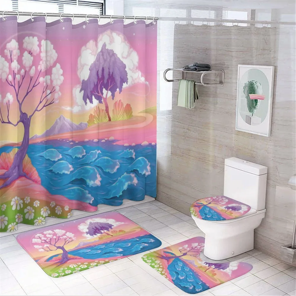 Fiction Fantasy Trees — 4-Piece Bathroom Set preview