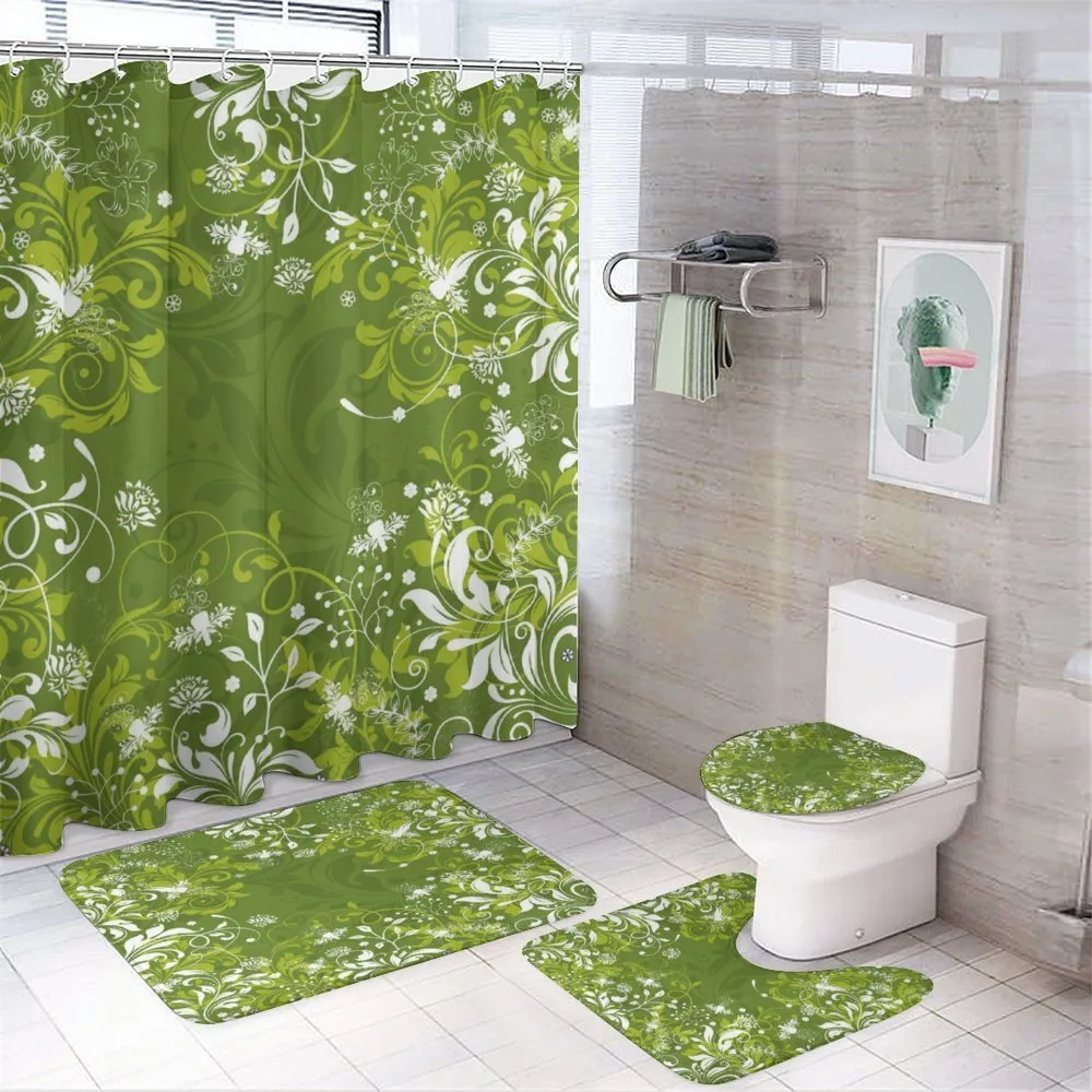 Abstract Floral Nature — 4-Piece Bathroom Set preview