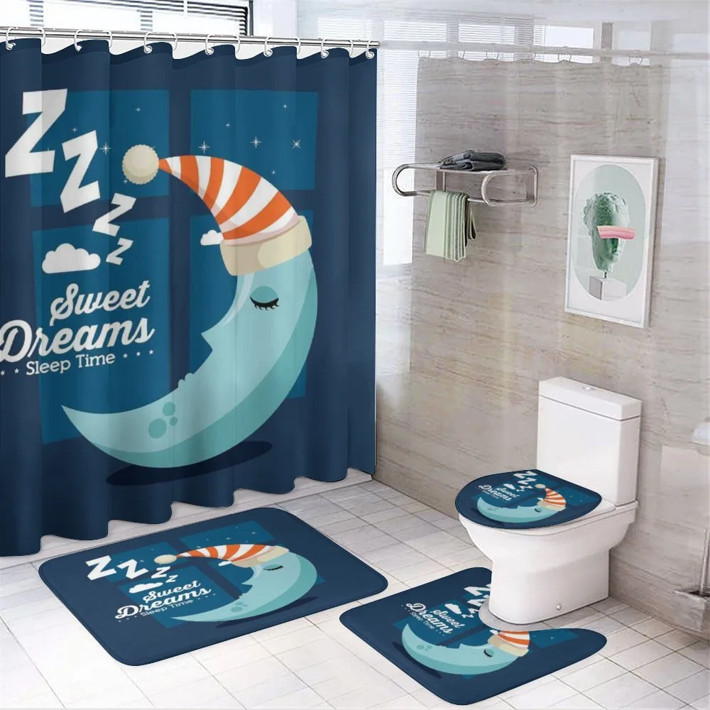 Bedtime Sleep Moon — 4-Piece Bathroom Set preview